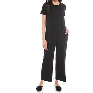 Eileen Fisher Short Sleeve Jersey Jumpsuit